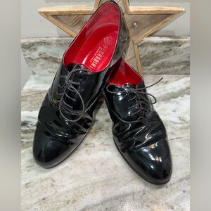 Ferradini Black Patent Leather Oxford Shoe 11